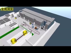 Четырехсторонняя шаттл-коляска ASRS Автоматическая система хранения и извлечения