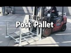 Съемный склад для хранения, горячеоцинкованная сталь, большая штабелируемая металлическая стальная стоечная паллета