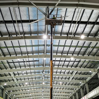 Большие потолочные вентиляторы HVLS для склада, Большие промышленные потолочные вентиляторы для заводов, Вентиляторы W.