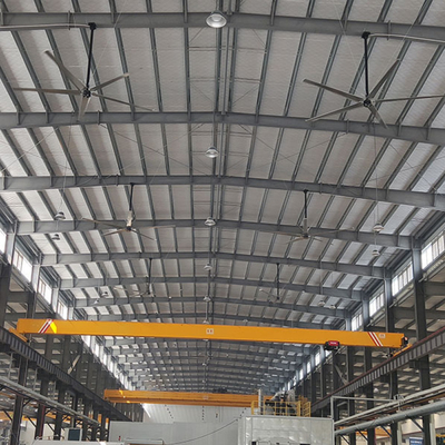 Крупные промышленные потолочные вентиляторы HVLS для заводских больших мастерских вентиляторов