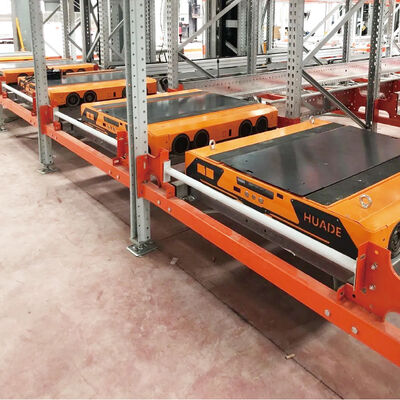 Четырехсторонний радиошuttle Car Для четырехстороннего шаттла паллет ASRS Автоматическая система хранения и извлечения Палетный бегущий стойка