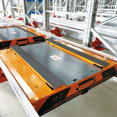 Четырехсторонний радиошuttle Car Для четырехстороннего шаттла паллет ASRS Автоматическая система хранения и извлечения Палетный бегущий стойка