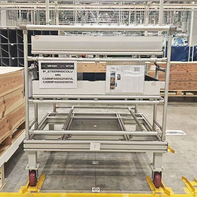 Третье поколение Алюминиевого сплава Легкая трубная стойка для автомобильных деталей Легкая трубная стойка для автозапчастей Хранение и транспортировка